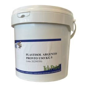 PLASTISOL ARGENTO  PRONTO USO  TEK-IND 5 Kg