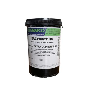 INCHIOSTRO VINILICO OPACO - GRAFCO  EASY MATT HS 1 KG ( BIANCO EXTRA COPRENTE )