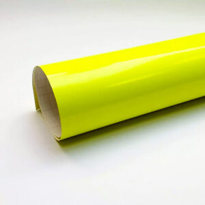 VINILE  ADESIVO DA TAGLIO H. 61X1CM GIALLO  FLUO 1ML