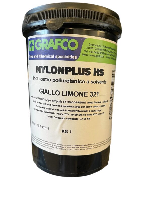INCHIOSTRO GRAFCO GIALLO LIMONE 321  NYLONPLUS 1 KG